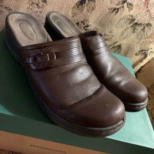 Clarks Leather Clogs